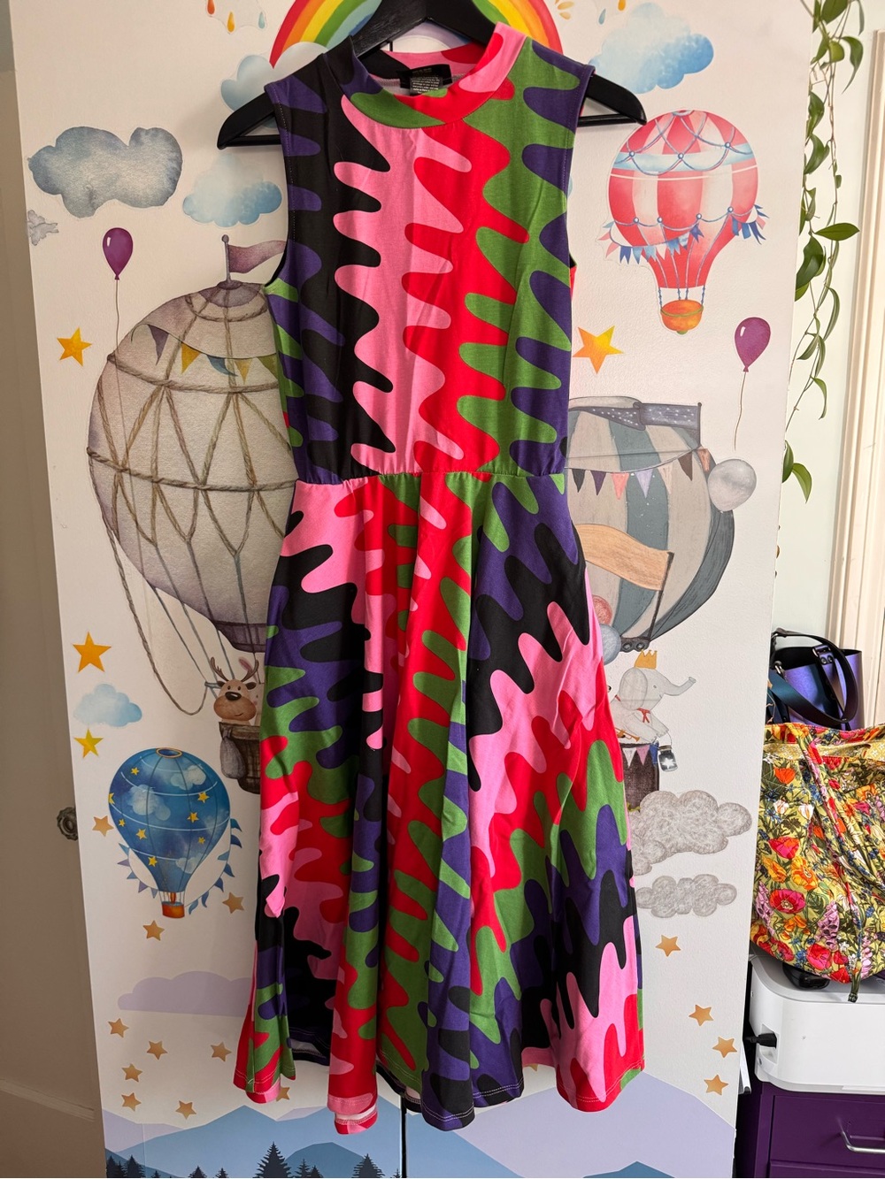 Nooworks Dahlia Dress in Static like new small